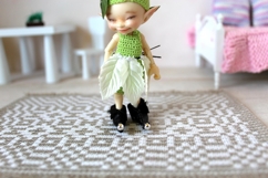 Miniature shoes sew pattern tutorial Realpuki Lati White BJD Product Image 5