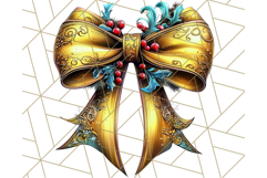 Bright Shiny Christmas Bows PNG Clipart, Winter Holiday Png Product Image 5