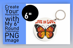 Bright Circle PNG Car Coaster Template , Butterfly Product Image 1