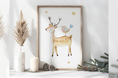 Watercolor Scandinavian Christmas Clipart Product Image 5