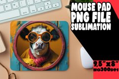 Funny Cow Pattern Mouse Pad for Tumblers PNG Product Image 1