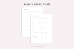 2030 Monthly Planner with Holidays, Dated Month on 2 Pages Product Image 5