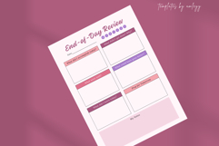 End of Day Review Planner Template Printable Product Image 5