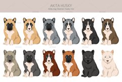 Akita Husky mix clipart Product Image 4