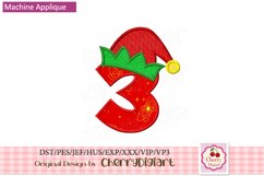 Christmas ELF Numbers machine embroidery bundle 1610B Product Image 7