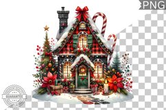 Christmas House Sublimation - Clipart PNG Design Product Image 1