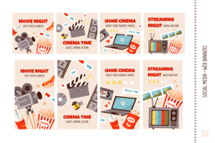 Movie Party Bundle | Clipart, Invitations &amp; Planner Product Image 5
