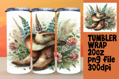 Sublimation-Ready Graphics for 20oz Tumbler , Western Product Image 1