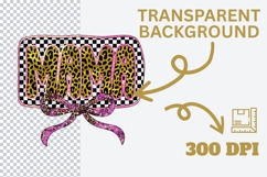 Mama Leopard Print Sublimation Design Product Image 4