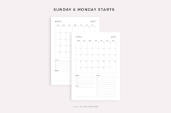 2027 Monthly Goal Planner, Printable &amp; Fillable, A4/Letter Product Image 5
