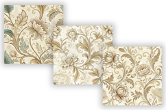 Ivory Luxury Vintage Patterns Bundle, Elegant Seamless Product Image 5