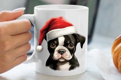 Christmas Peeking Dogs Clipart, Christmas PNG Product Image 5