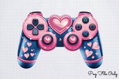 Valentine Game Controllers Sublimation Clipart PNGSublimatio Product Image 1