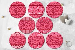 Valentine round earrings | 38 valentine Sublimation designs Product Image 5