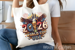 World Cup 2026 PNG USA Soccer Eagle Trophy Sublimation Product Image 4