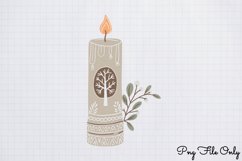 Cute Boho Christmas Watercolor Clipart Bundle Product Image 6