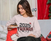 Friendsmas 2025 SVG PNG | 2025 Christmas Crew Shirt Design Product Image 2
