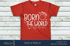 Born to Brighten the World,Baby Announcement Svg Product Image 5