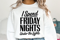 I spend Friday night under the lights Svg | Shirt Svg Product Image 5