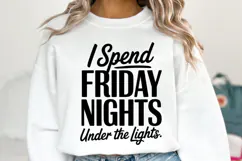 I spend Friday night under the lights Svg | Shirt Svg Product Image 5