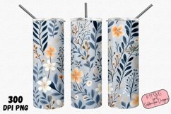 Whimsical Floral 20oz Tumbler PNG Sublimation Bundle Product Image 11