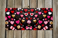 3d love Hearts | black &amp; pink Sublimation Mug design Bundle Product Image 6