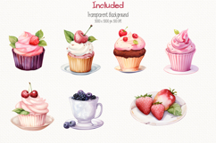 Cottagecore Sweet Dessert 37 Cliparts Collection Product Image 5