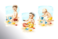 Kids on the beach Product Image 6