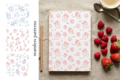 Berry Clipart SVG PNG, Seamless Fruit Patterns Product Image 4