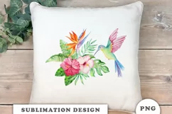 Watercolor Hummingbird Sublimation Downloads Product Image 5