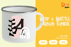 Wisp &amp; Wattle Boho Floral Monogram Product Image 1