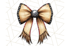 Western Style Bow PNG, Cute Cowboy, Cowgirl Coquette Png Product Image 5