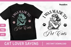 Funny Cat Lover Quotes SVG EPS PNG 5 Product Image 1