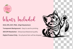 Kawaii Cat SVG Bundle, Kitten Clipart Product Image 3