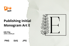 Publishing Initial Monogram Art Product Image 1
