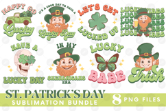 Happy St Patrick&#039;s Day PNG DTF Irish Lucky Beer Bundle Set Product Image 1