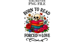 Born to read png design Product Image 1