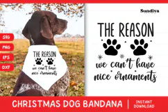 Christmas Dog Bandana Quotes SVG | The Reason Product Image 1