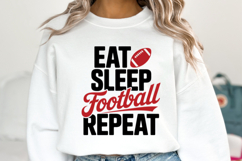 Eat Sleep Football Repeat Svg | Game Day Svg | Shirt Svg Product Image 5