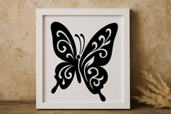 Elegant Floral Butterfly SVG Product Image 1