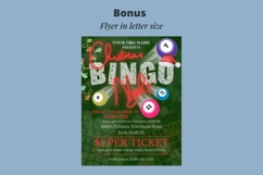 Christmas Bingo Template flyer, Christmas Canva template Product Image 5