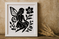 Enchanting Fairy with Flower SVG Product Image 1