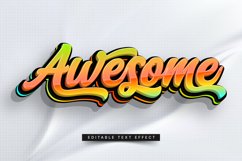 Editable Text Effect for Illustrator. Vector Graphic styles Product Image 1
