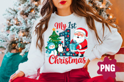 Christmas Png Bundle Santa Trendy T-shirt Product Image 6