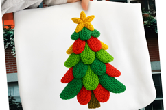 Coquette Crochet Yarn Christmas Tree Png, Christmas Tree Png Product Image 2
