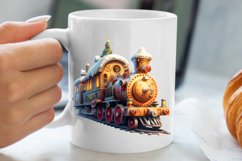 Watercolor Santa Claus Sublimation Clipart, Santa PNG Product Image 5