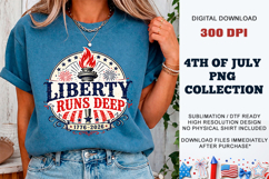 Liberty Runs Deep 1776 PNG | America 250 DTF Product Image 5