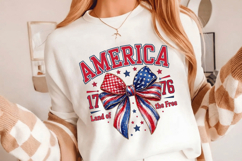 America 1776 Land Of The Free PNG T-Shirt|4th of July PNG Product Image 5
