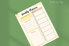 Pastel Weekly Planner Template Editable Canva Layout Product Image 5