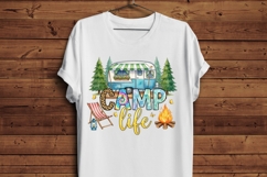 Camp Life PNG - Retro Camper Sublimation - Leopard Print Product Image 5